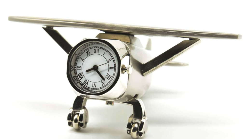 Aeroplane Miniature Table Clock