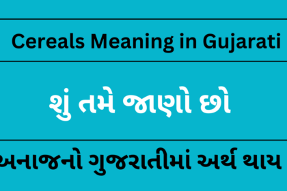 Cereals Meaning in Gujarati